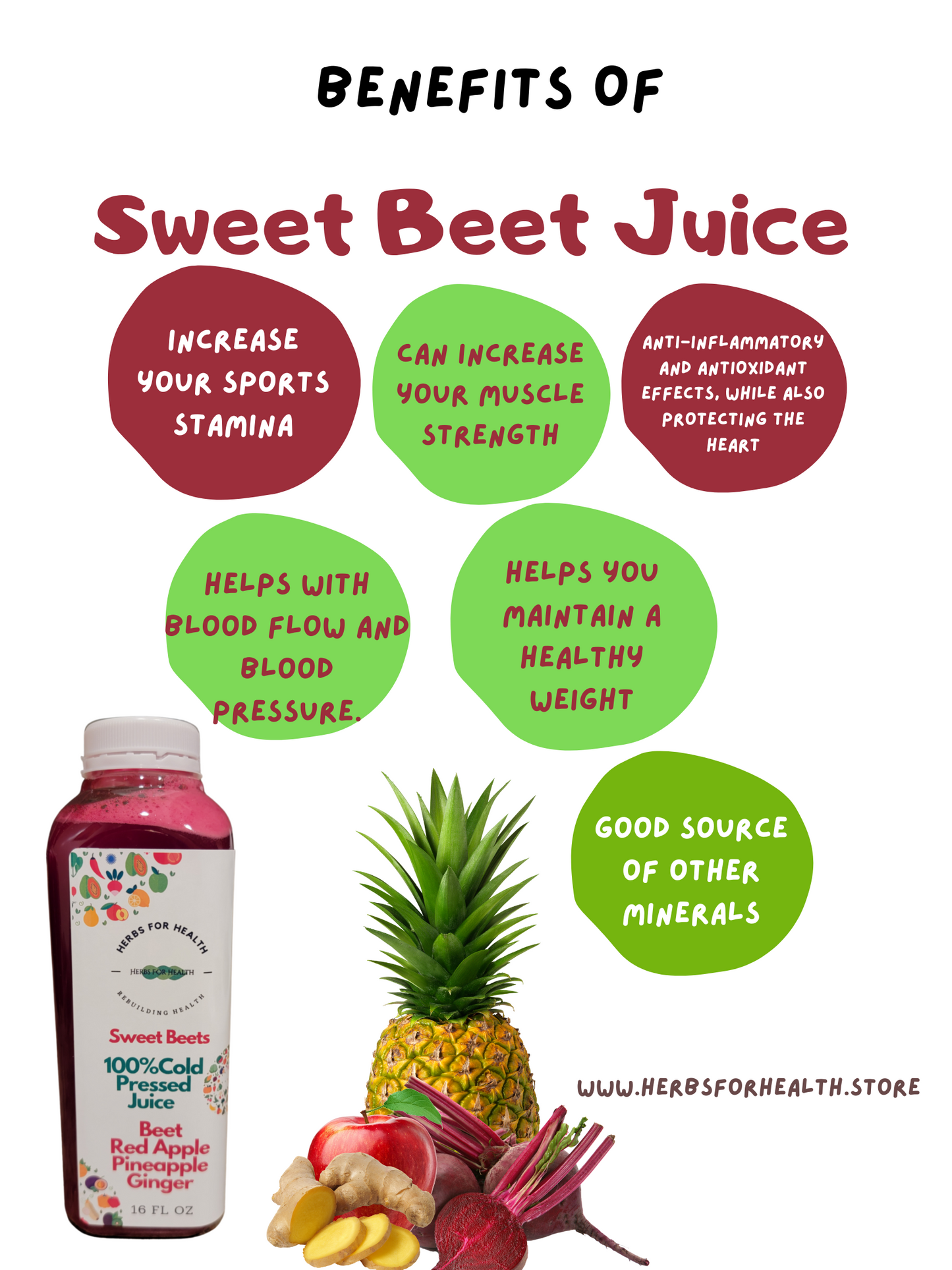 Sweet Beets Cold Pressed Juice - Herbs For Health