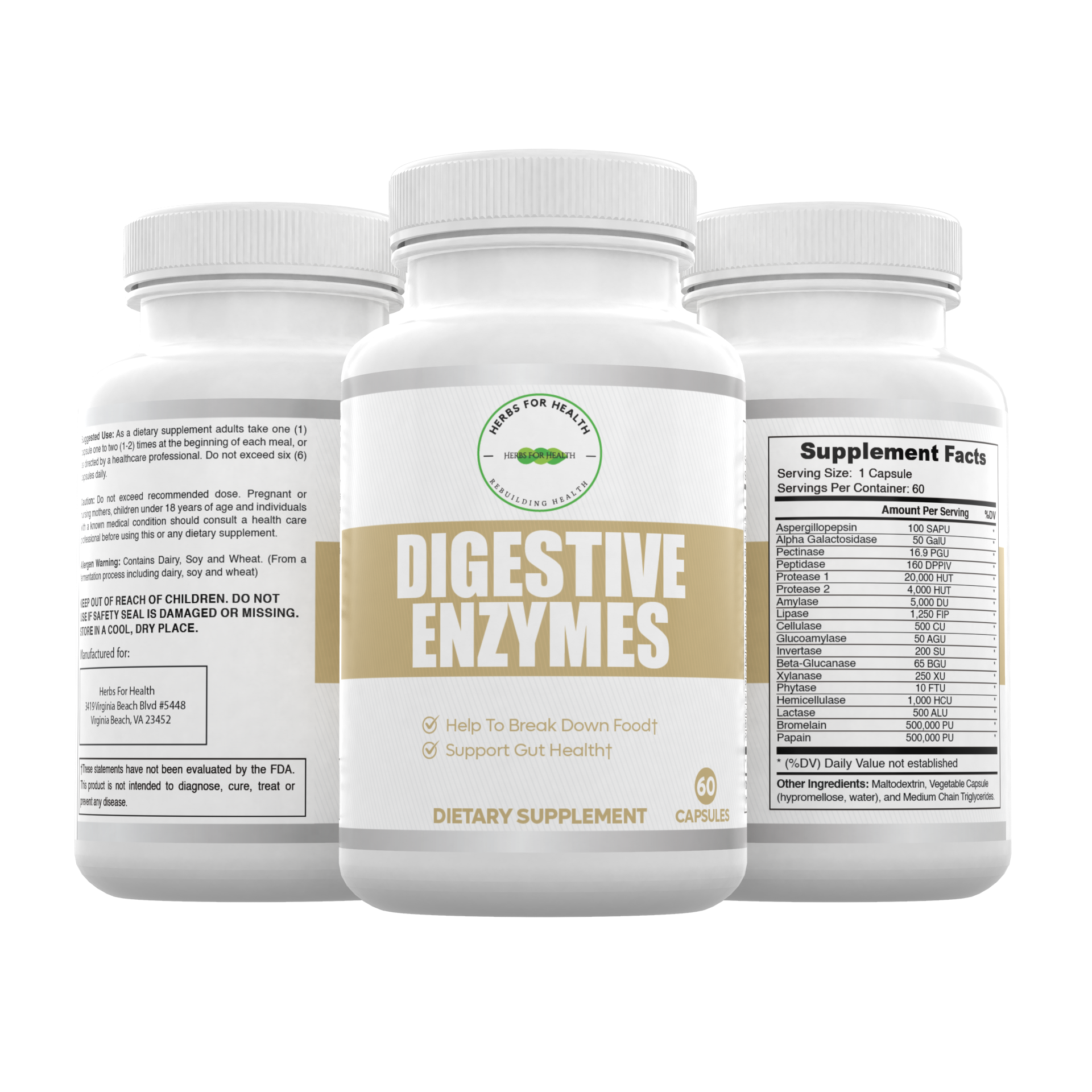 Digestive Enzyme Complex - Herbs For Health